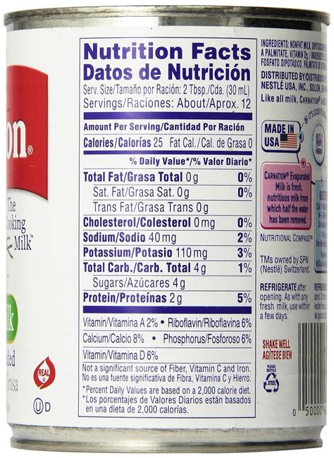 Nestle Condensed Milk Nutrition Facts | Besto Blog