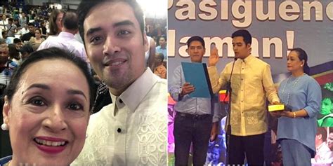 Coney Reyes Takes First Selfie With Son Vico Sotto After He Took Oath