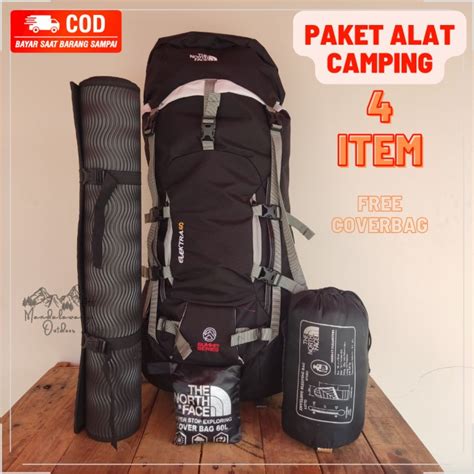 Promo Paket Lengkap Camping Tas Carrier Ransel Gunung Liter Termurah