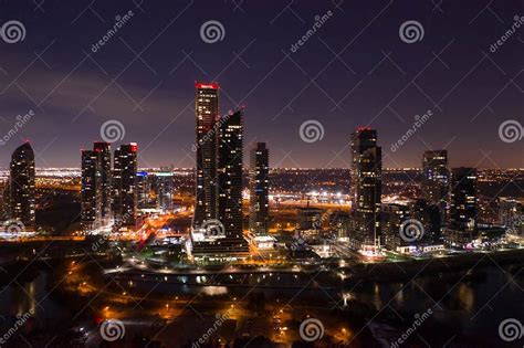 Humber Bay Toronto Aerial Photo Editorial Stock Photo Image Of Night