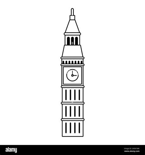 big ben icon image, flat design Stock Vector Image & Art - Alamy