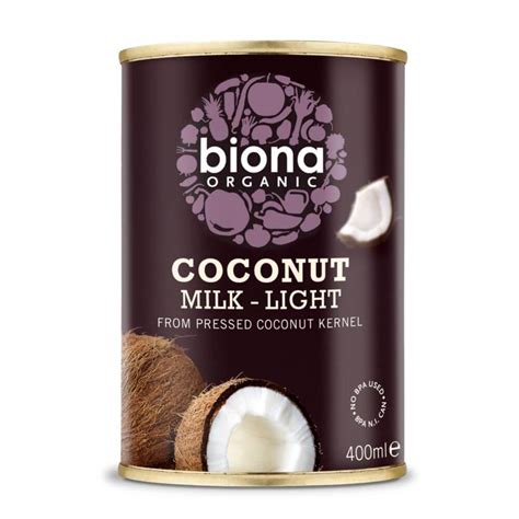 Biona Organic Coconut Milk Light 9 Fat 400g Aytac Foods