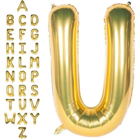 Grands Ballons Gonflables En Mylar 100 Cm Lettres De L Alphabet