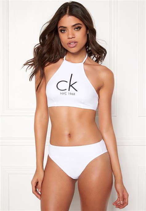 Calvin Klein High Waist Bikini White Bubbleroom