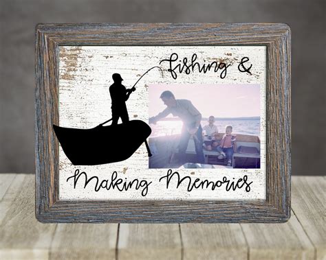 Sublimation Hardboard 8x10 Photo Frame Fishing Making Memories Add Your