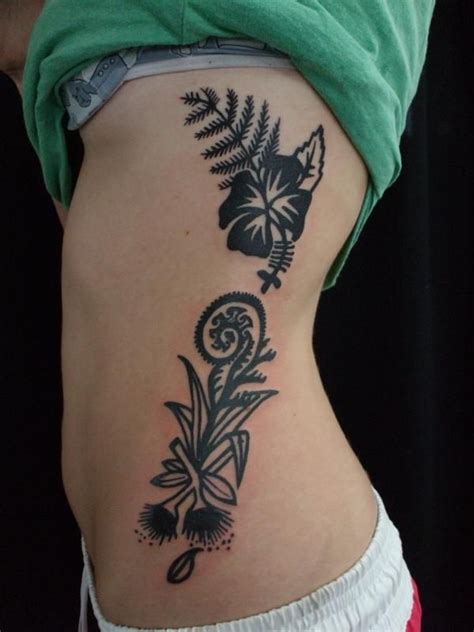 I Love This Pohutukawa Flax Ferns Koru And A Hibiscus New