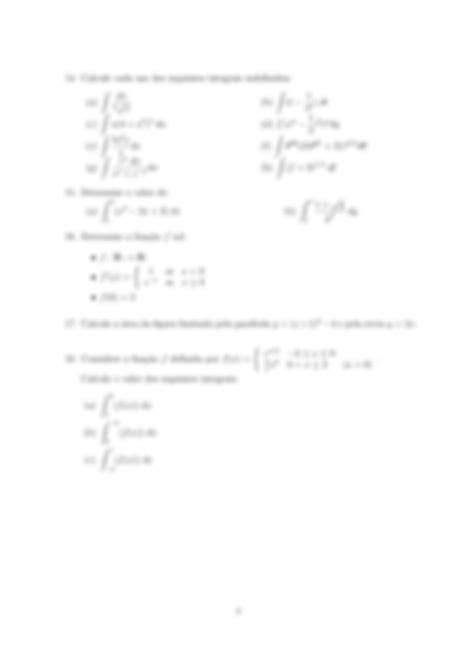 SOLUTION Exercícios cálculo Matemática Studypool