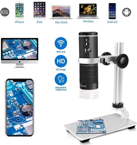 Plugable Usb 20 Digital Microscope With Flexible Arm Observation