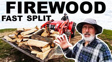 SPLITTING FIREWOOD On The FAST EASTONMADE ULTRA WOOD SPLITTER YouTube