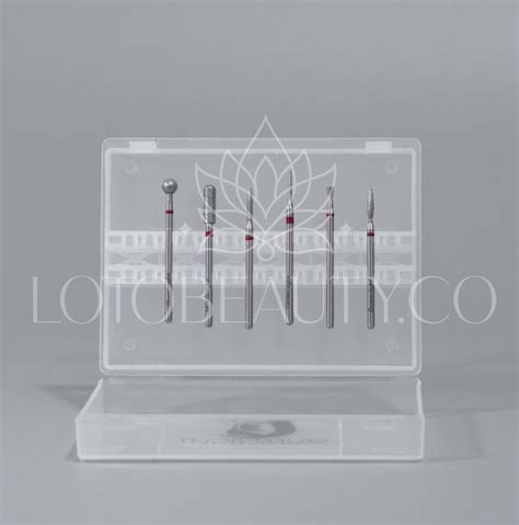 Kit De 6 Puntas Para Drill Para Manicura Rusa En Seco Lotobeauty