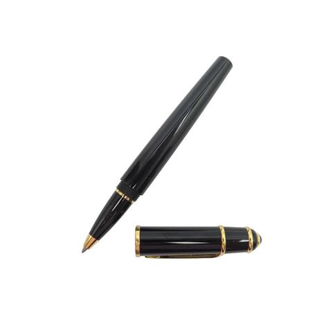 Stylo Bille Cartier Diabolo Rollerball En Resine Noir