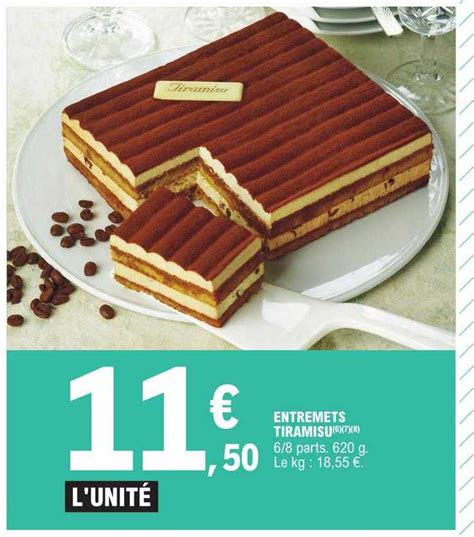 Promo Entremets Tiramisu Chez E Leclerc ICatalogue Fr