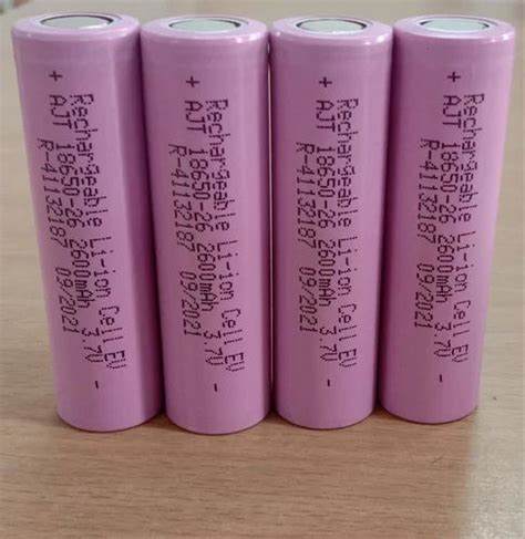 18650 Lithium Ion Cell 2600mAh Rechargeable Lithium Ion Cell NMC