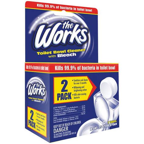 The Works Toilet Bowl Cleaner With Bleach 35 Oz 2 Ct