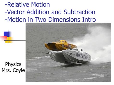 Relative Motion