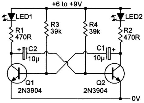 Circuit Diagram Of Alternating Led Flasher