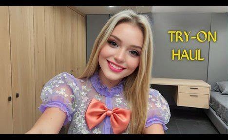 4K 2025 Transparent Try On Haul No Bra See Through Lingerie Try