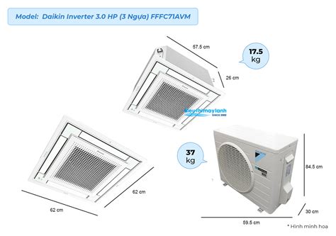 Máy Lạnh âm Trần Daikin Inverter 3 0 Hp 3 Ngựa Fffc71avm