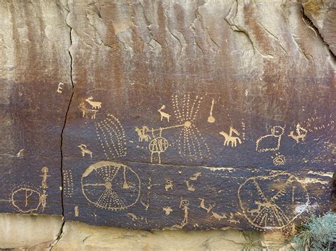 Intricate Petroglyphs Nine Mile Canyon Utah