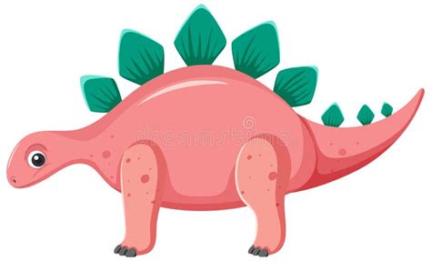 Cute Stegosaurus Dinosaur Cartoon Clipart Vector Friendlystock The