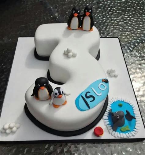 Pingu birthday cake