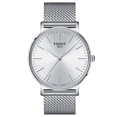 Reloj Tissot EveryTime En Acero Y Malla Milanesa T1434101101100