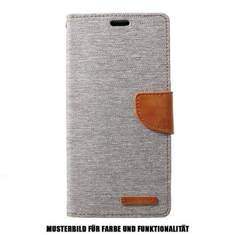 Goospery Motorola Moto G Power H Lle Leder Stoff Case Canvas