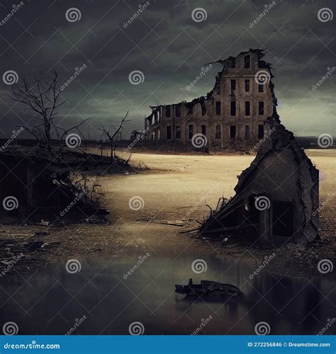 Apocalyptic Landscape 2 (AI Generated) Stock Illustration ...