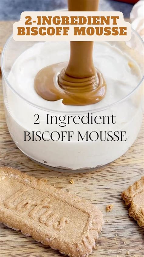 2 Ingredient Biscoff Mousse 9am Chef