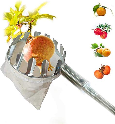 Fruit Picker Tool Includ Telescopic Fruit Picker Pole And Head Basket