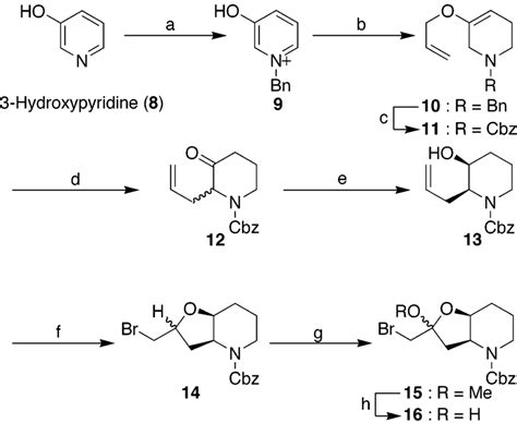 Scheme 1 Synthesis Of The Piperidine Moiety Of Feb A 4 And Feb B 5 A Download Scientific