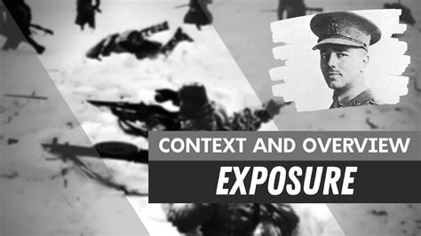 Exposure By Wilfred Owen Context And Overview Youtube