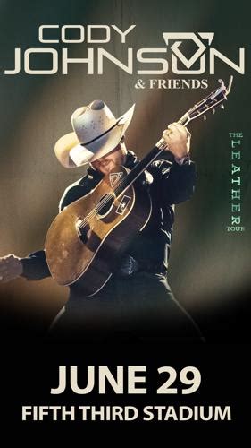 Cody Johnson Announces “the Leather Tour” 2024 Coming To Fifth Third Stadium In Kennesaw On Jan