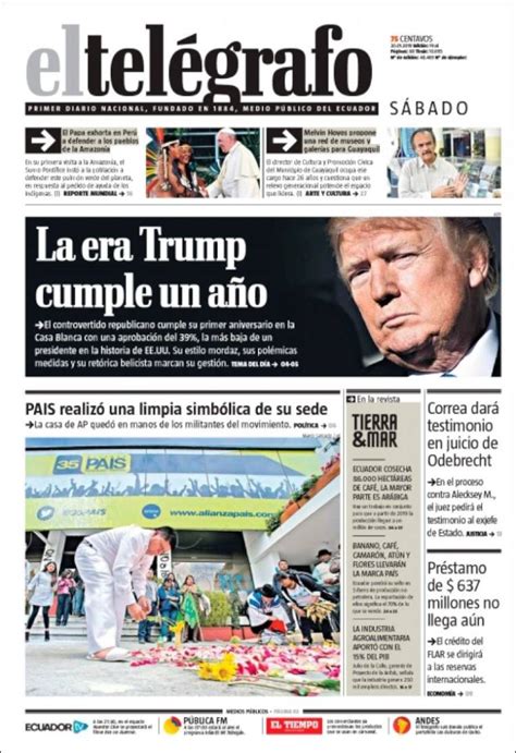 Periódico El Telégrafo (Ecuador). Periódicos de Ecuador. Edición de ...