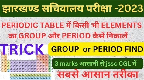 Trick Periodic Table Group Period Element