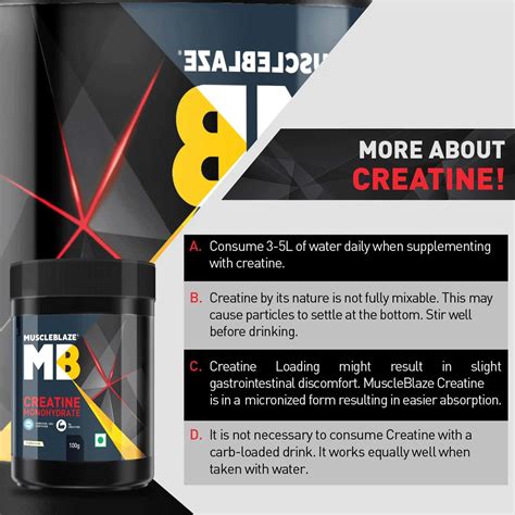 Buy Muscleblaze Creatine Monohydrate Labdoor Usa Certified Creatine