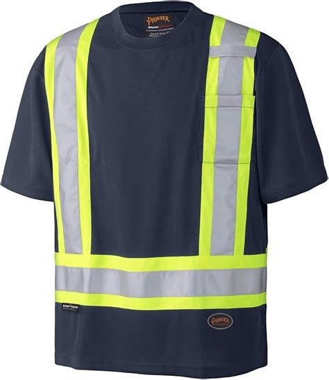 Pioneer Soft Moisture Wicking Reflective Hi Vis Safety T Shirt Premium