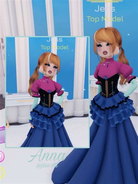 Dti Anna Outfit In 2024 Dress To Impress Duo Dress Frozen Dress