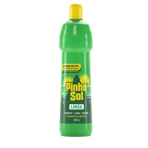 Desinfetante Multiuso Pinho Sol Multiuso Limão Frasco 500ml