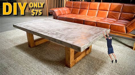 How To Make A Concrete Coffee Table For Under 75 YouTube