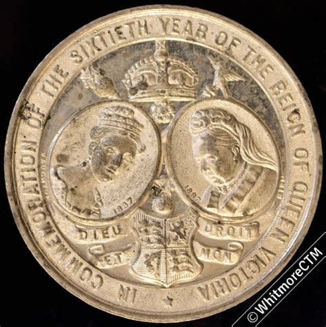 1897 Aston Birmingham Victoria Diamond Jubilee Medallion 39mm B3569 By