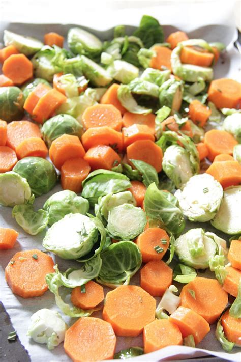 Balsamic Roasted Brussels Sprouts And Carrots Eat Drink Love