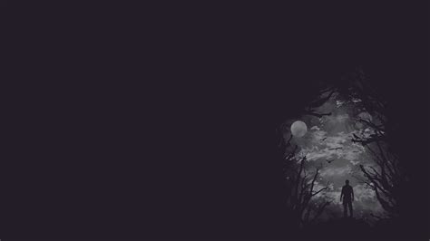 Wallpaper Digital Art Dark Night Minimalism Moon Darkness Screenshot Computer Wallpaper