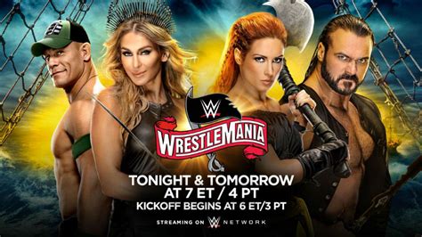 Wrestlemania Match Card