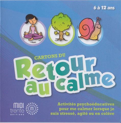 RETOUR AU CALME CARTONS DE JEU Zones Of Regulation Behavior