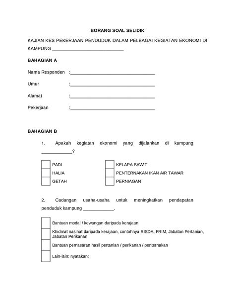 Docx Borang Soal Selidik Geografi Pdfslidetips