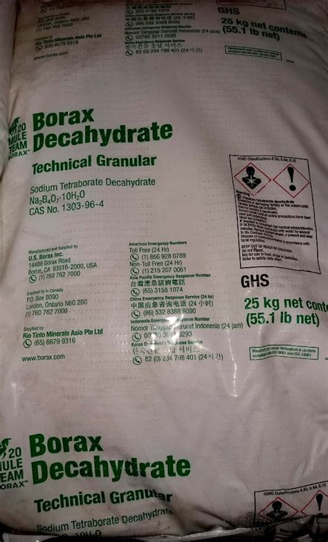 Borax Decahydrate Powder Packaging Type Bag Packaging Size 25 50 Kg At Rs 40 Kg In Chennai