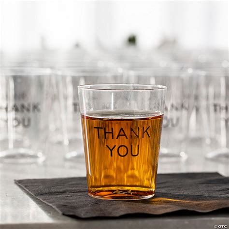 Bulk Thank You Clear Shot Glasses 200 Pc Oriental Trading