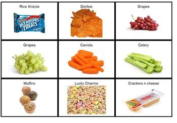 Snack Choice Board By Miss Laney S Preschool Tpt