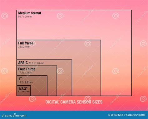 Camera Sensor Size Comparison Chart